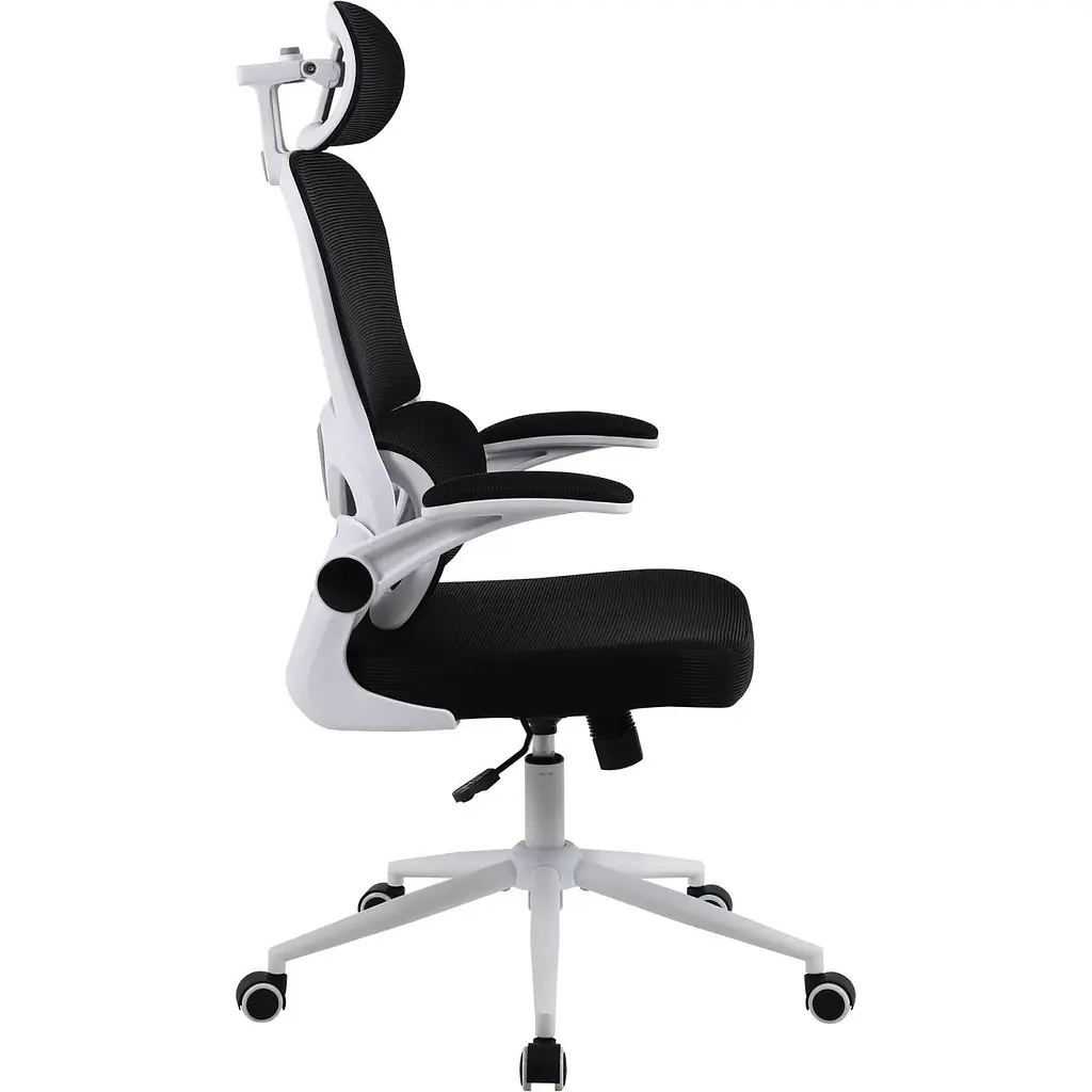 Офісне крісло GT Racer B-5880 White/Black [125609] - фото 4