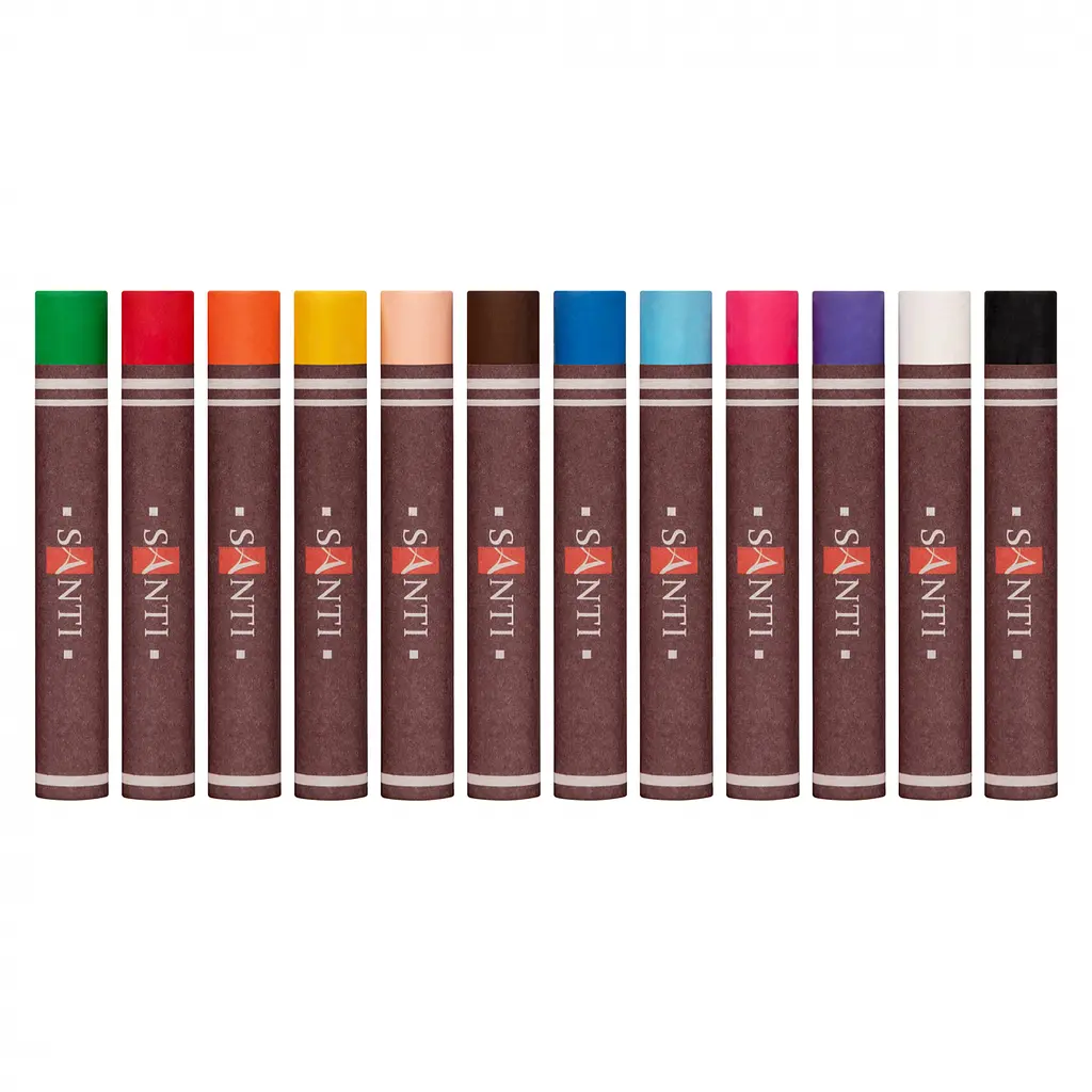 Пастель масляна Santi 12 кольорів (353184) - фото 2