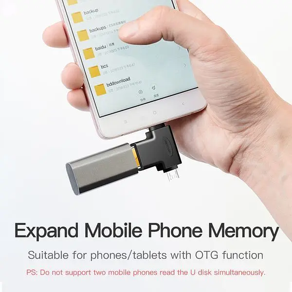 Адаптер Vention USB - USB Type-C + micro USB V 3.0 (F/M) Black (CDIB0) - фото 9