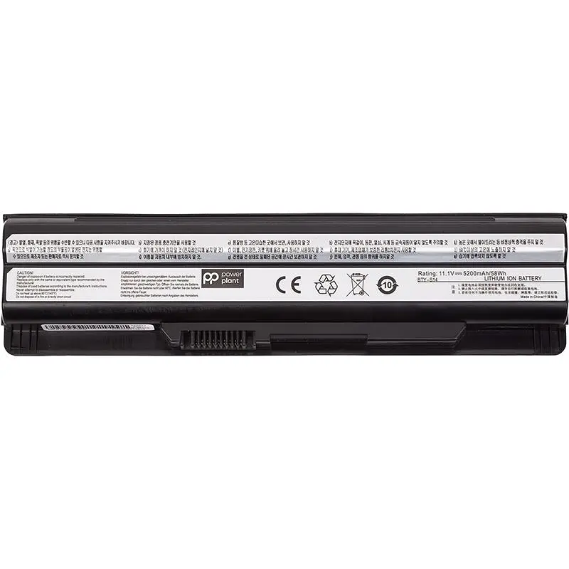 Акумулятор PowerPlant для ноутбуків MSI GE60 Series (BTY-S14, MIGE60LH) 11.1V 5200mAh (NB470037)