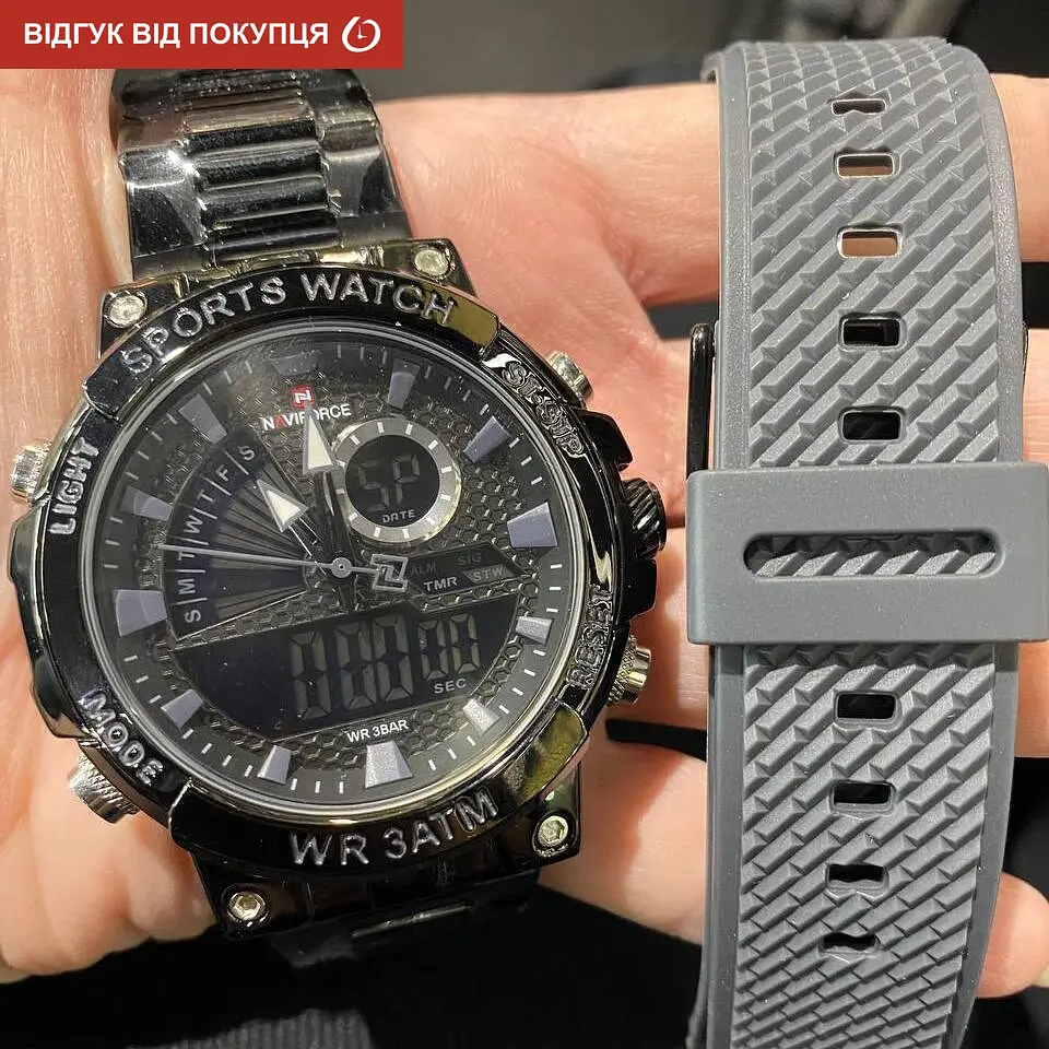 Годинник Naviforce Set Box подарочный набор, 2 ремешка - фото 18