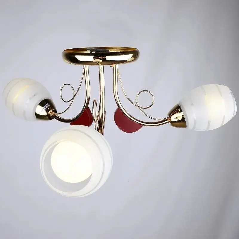 Люстра потолочная Brille для кухни E27 60W G (LK-333C/3) - фото 2