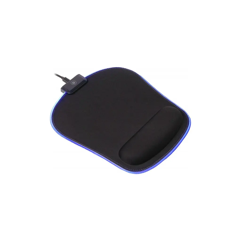 Килимок для мишки Maxxter MMP-LEDPAD-BK RGB Black (MMP-LEDPAD-BK) - фото 2