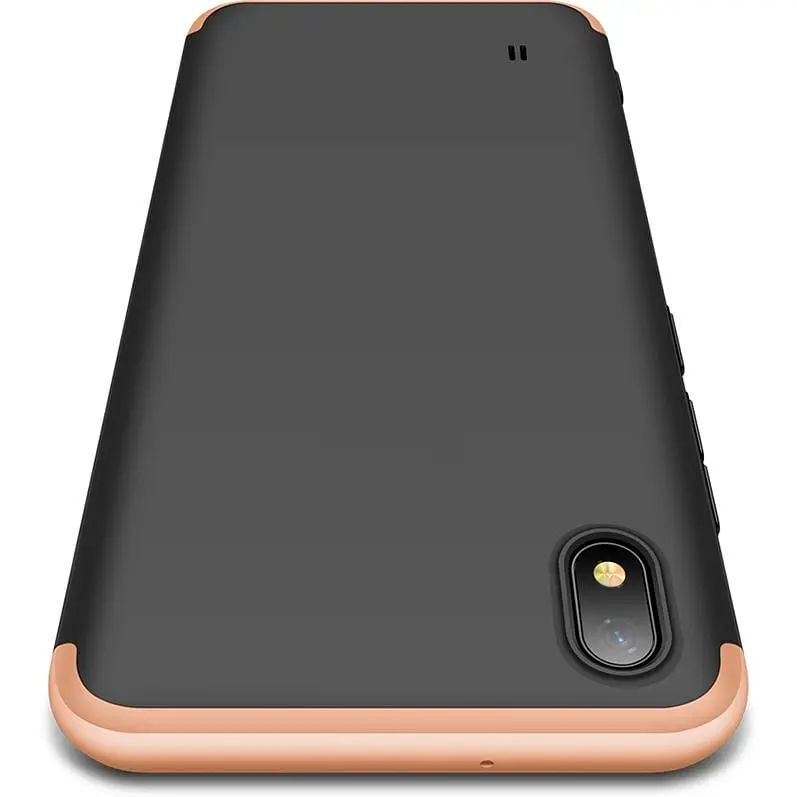 Чохол-накладка GKK 3 in 1 Hard PC Case Samsung Galaxy A10 Gold/Black - фото 2