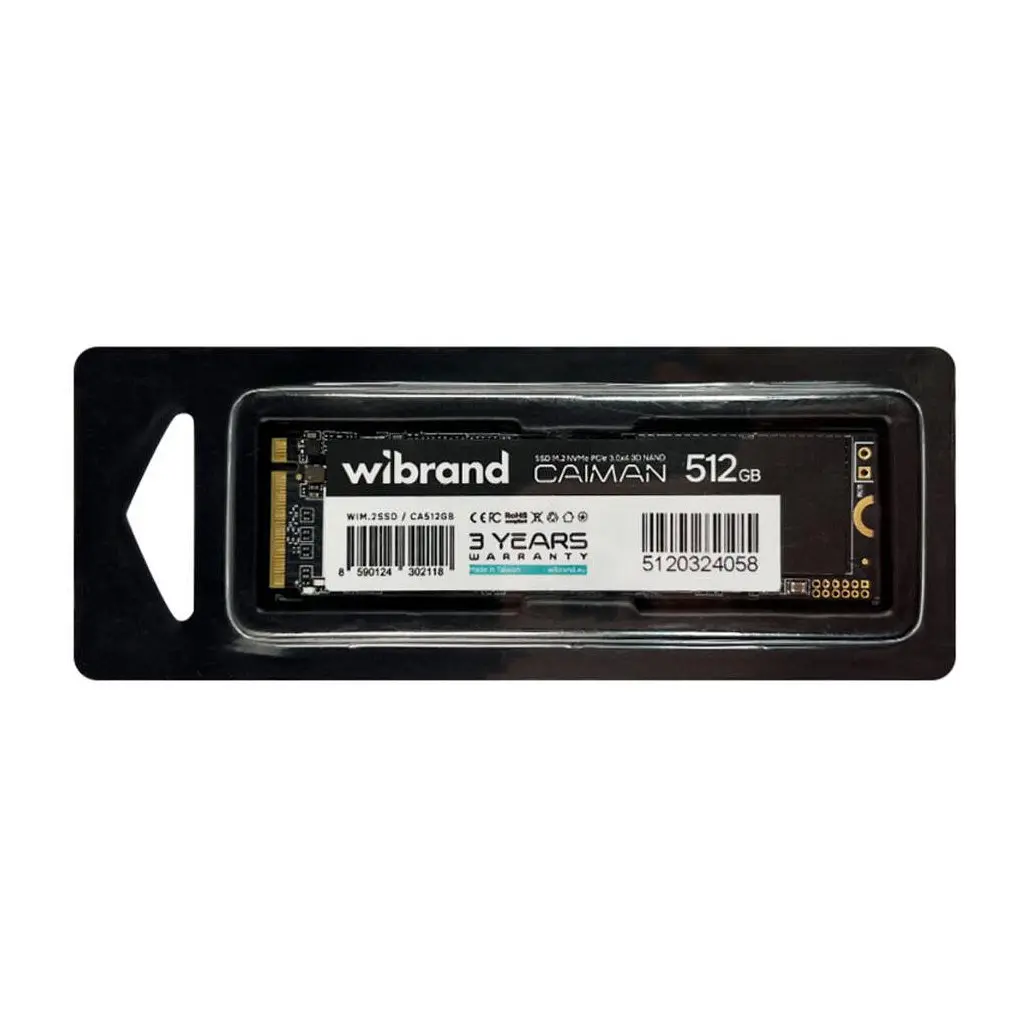 Накопичувач SSD M.2 2280 512GB Caiman Wibrand (WIM.2SSD/CA512GB) - фото 3