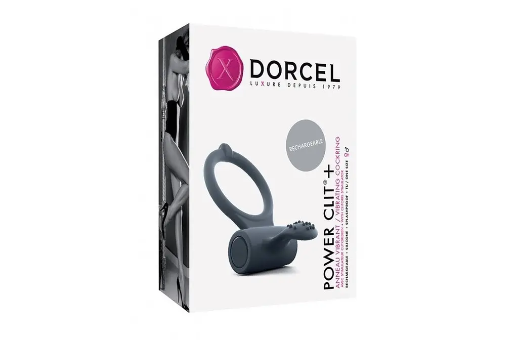 Эрекционное кольцо Dorcel Power Clit Plus 7 см черный - фото 6