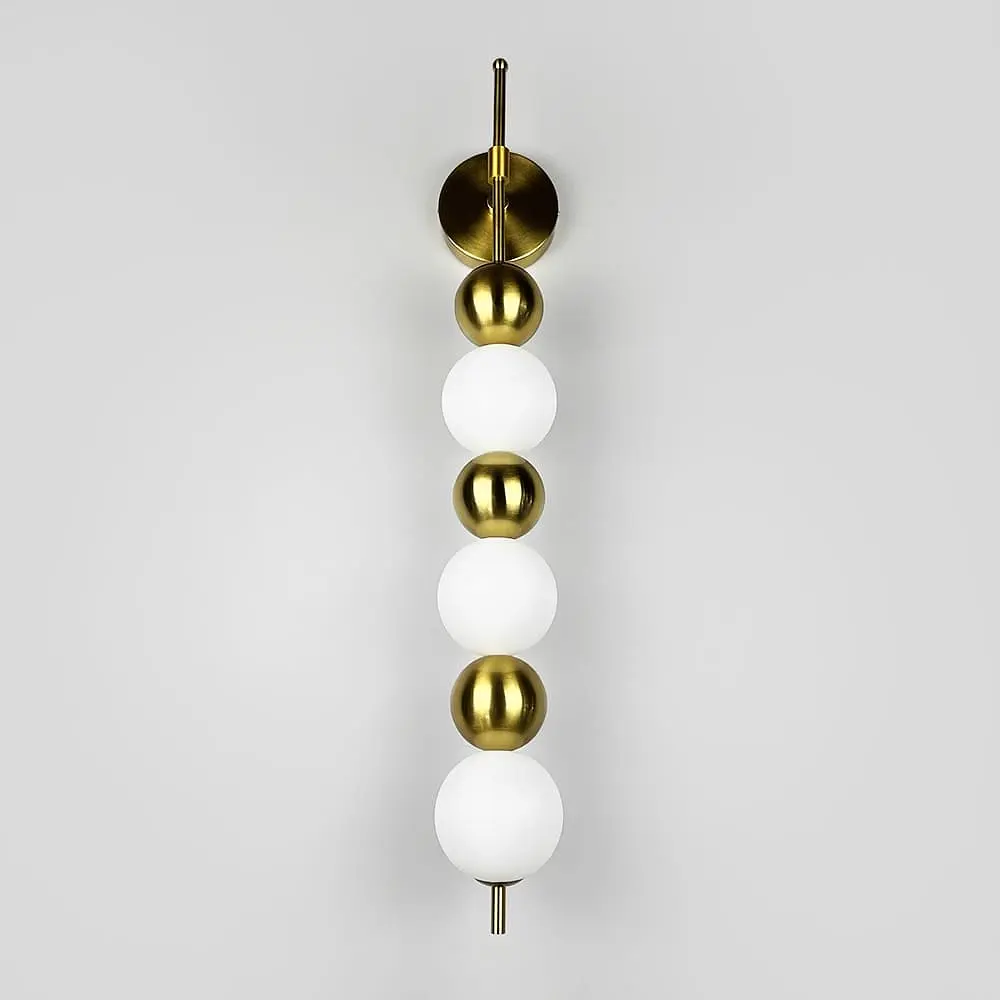 Стильне світлодіодне бра у латунному корпусі 75х12 см Line F Арт. WNO22/3 AB - фото 8