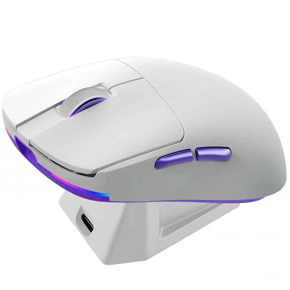 Миша Proove Gaming Superfight Wireless with Charging Dock White/Purple (WMSW00122002) - фото 6