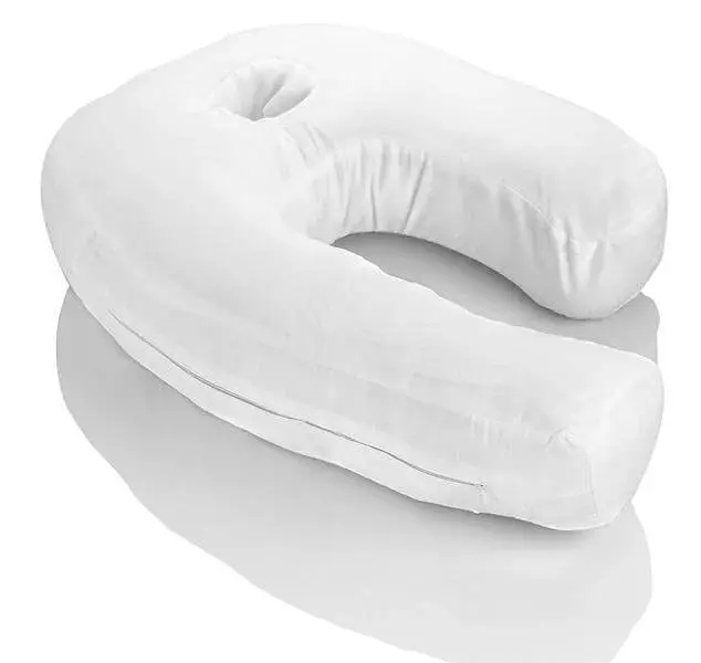 Ергономічна подушка - підкова SIDE Sleeper PRO ортопедична для шиї з простором для вуха ∙ Розумна подушка для сну на боці - фото 2