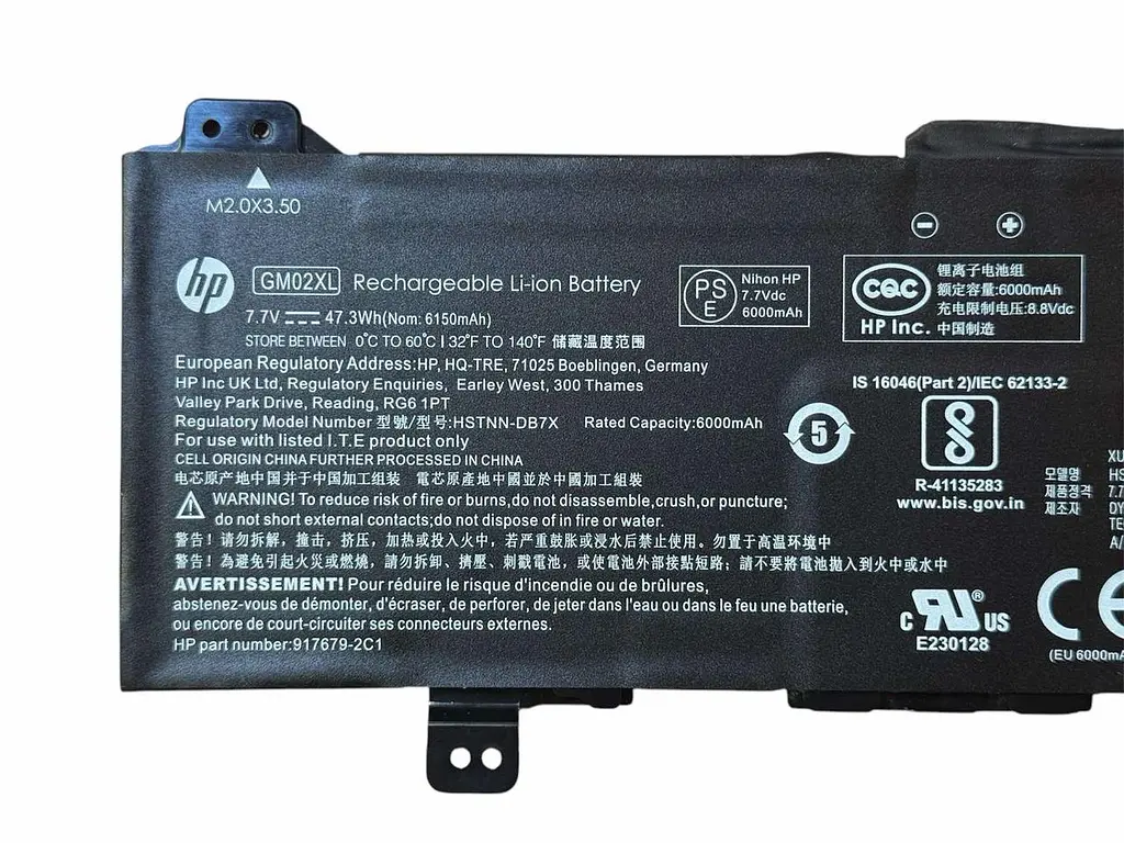 Акумулятор для ноутбука HP Chromebook 14 G5 G6 X360 11 G1 G2 G3 EE 11 G6 G7 G8 EE GM02XL - фото 2