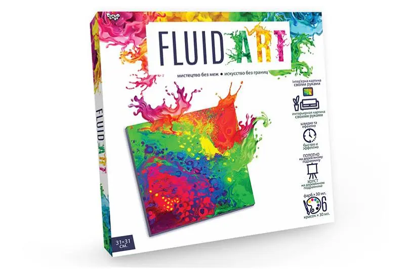 Набір для творчості FA-01-01,02,03,04,05 "Fluid ART" DANKO - фото 3
