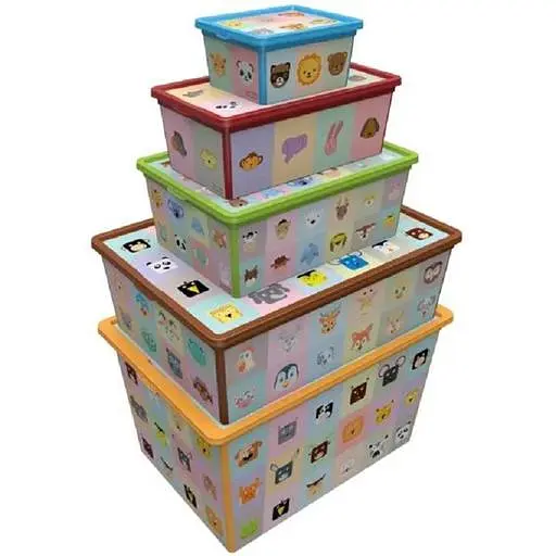 Коробка Qutu Trend Box Looking Learning 10 л 37х26х14 см (TREND BOX с/к LOOKING LEARNING 10л.) - фото 2