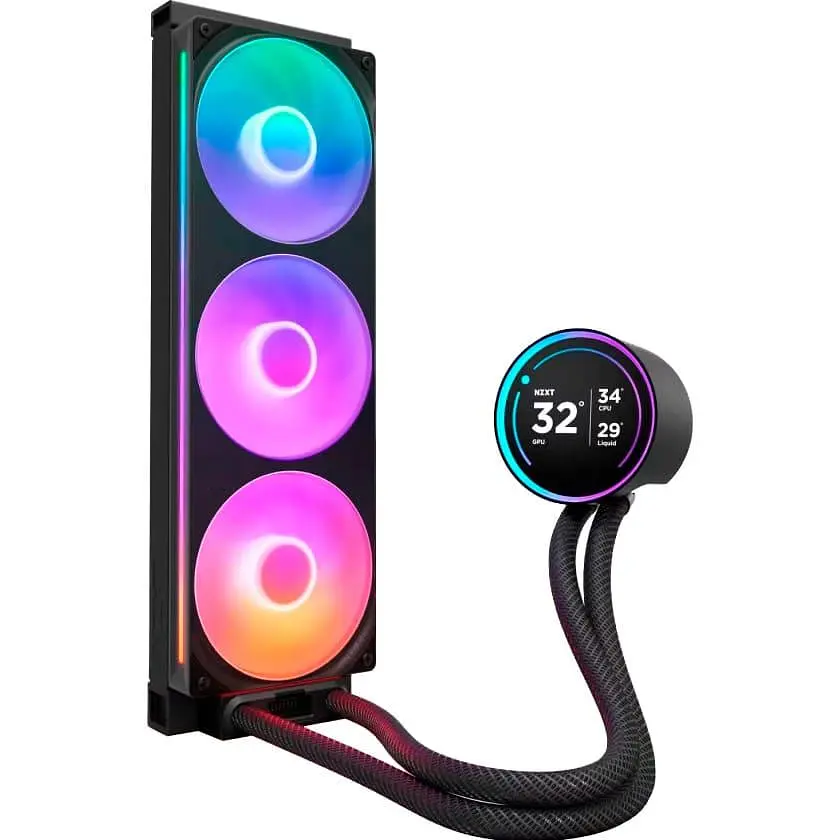 СВО NZXT Kraken Elite RGB 360mm Black (RL-KR36E-B2) - фото 2