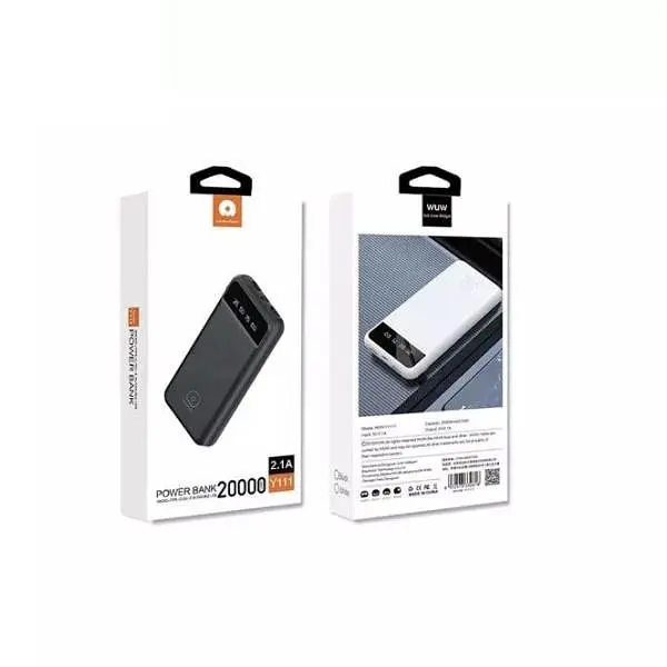 Зовнішній акумулятор WUW павербанк Y111 20000mAh 20W Black - фото 2