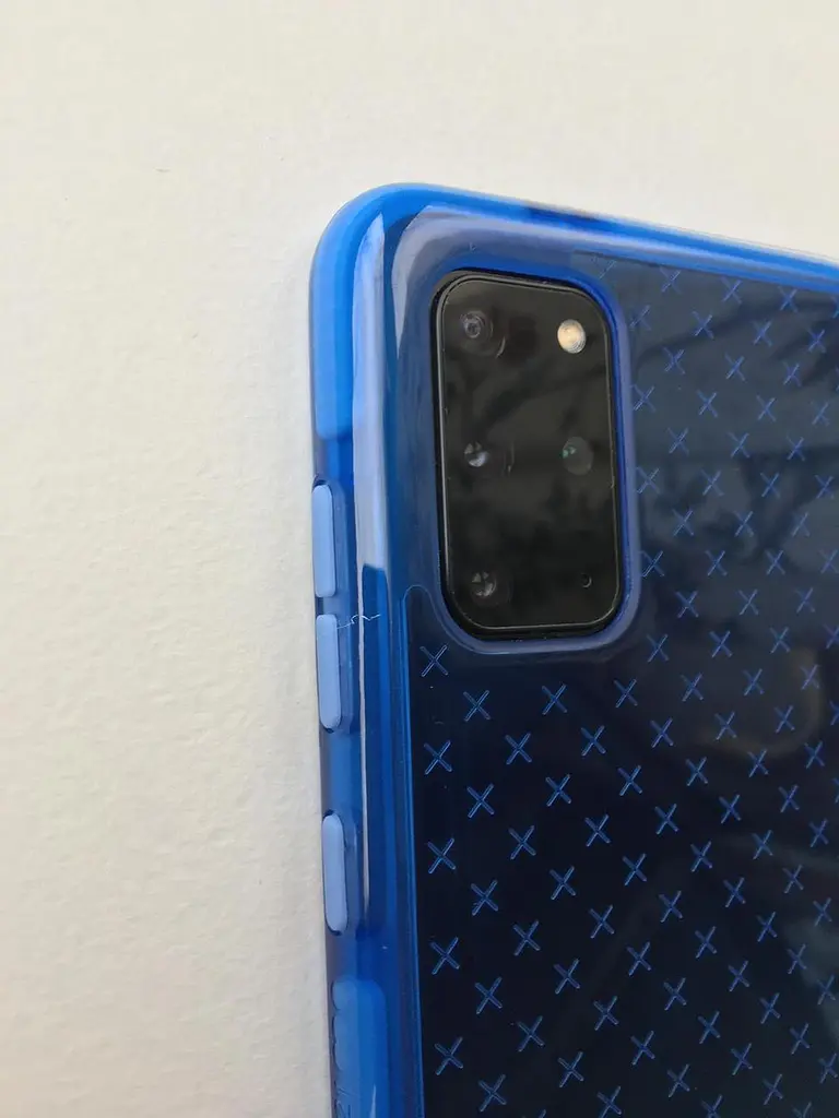 Протиударний чохол із антимікробним покриттям Tech21 Evo Check для Samsung Galaxy S20 Plus (6.7") Blue - фото 6