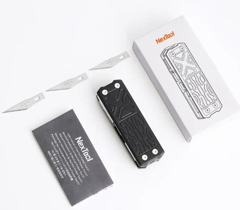 Мультитул зі змінними бітами і лезом NEXTOOL E1 NexTool Pocket Tool - фото 2