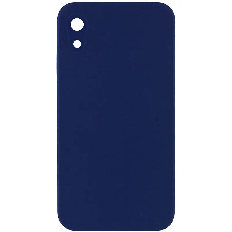 Чохол Silk Square Full Camera Protective (AA) NO LOGO для Apple iPhone XR (6.1") Темно-синій / Midnight blue