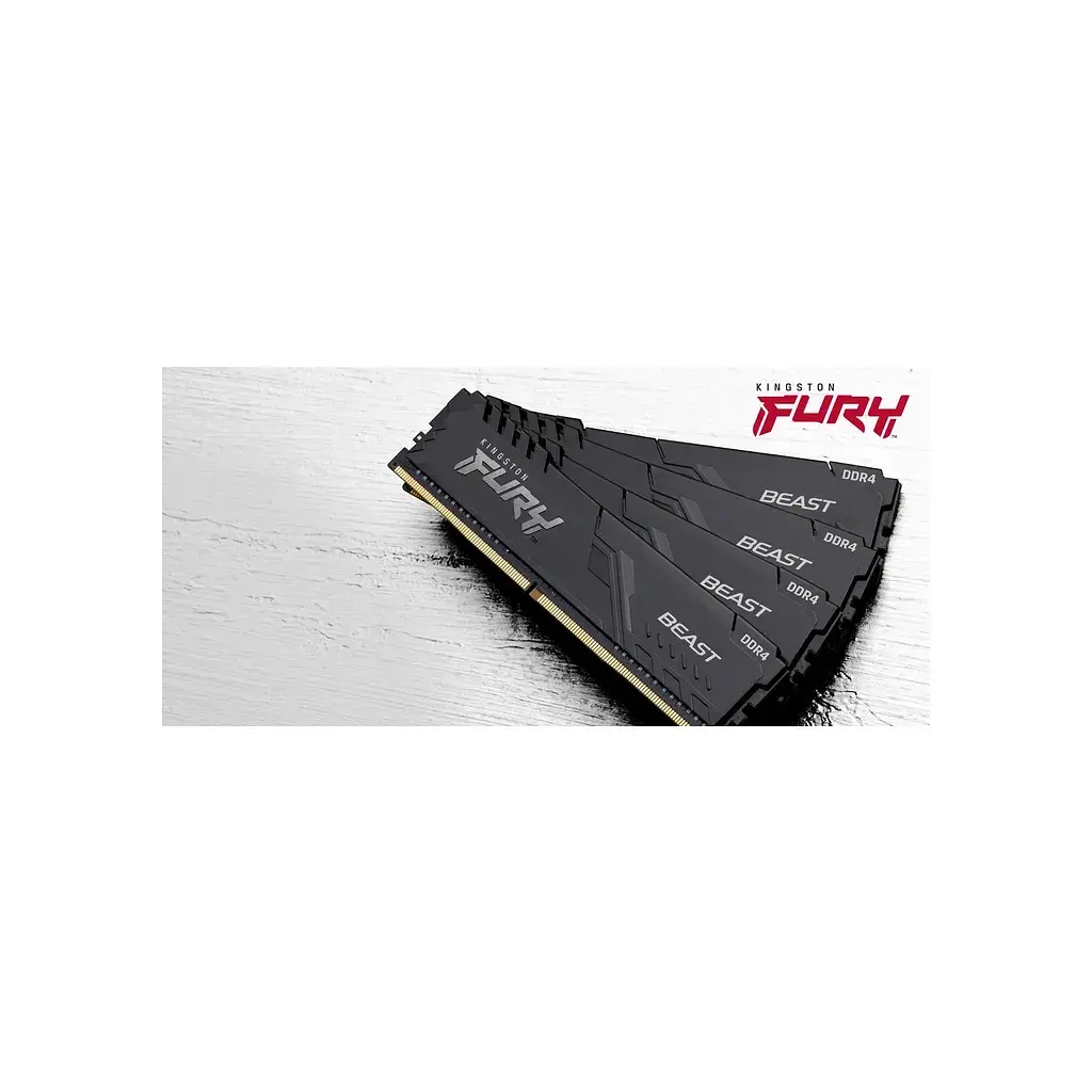 Модуль пам'яті для комп'ютера DDR4 16GB (2x8GB) 3200 MHz Black Kingston Fury (ex.HyperX) (KF432C16BBK2/16WP) - фото 5