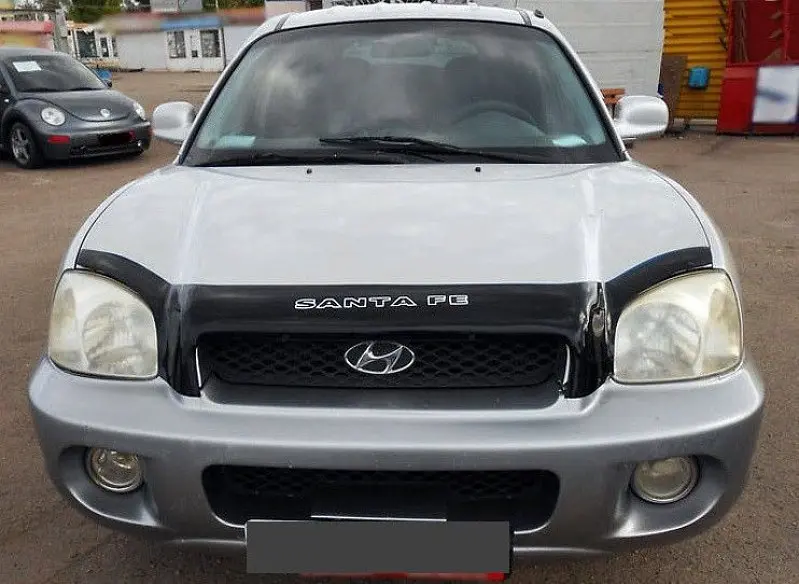 Дефлектор капота мухобойка для Hyundai Santa Fe 2000-2006 (Vip Tuning) HYD56 - фото 2