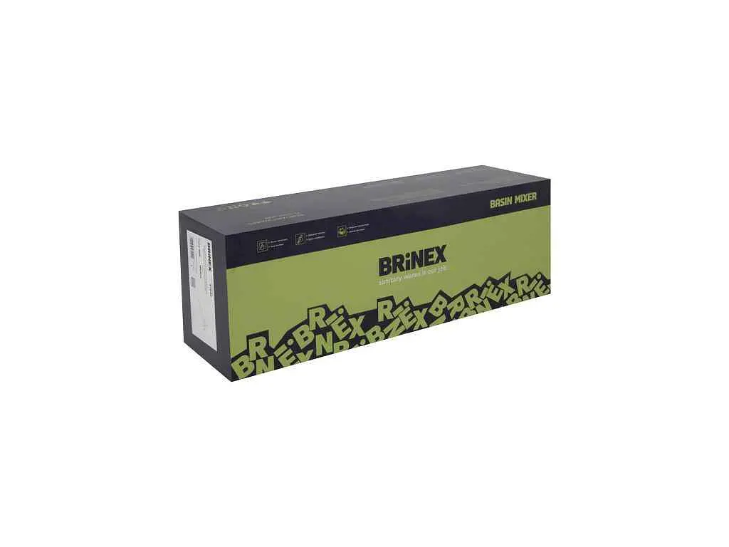 Змішувач Brinex Настінний сірий для ванни Pure 005 (k35) з довгим поворотним виливом та душовим гарнітуром BRIPUR005NKL - фото 8