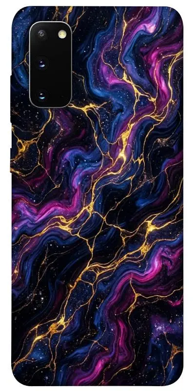 TPU чохол Demsky Purple space marble для Samsung Galaxy S20