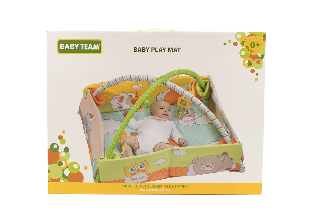 Розвиваючий килимок Baby Team, з дугами та бортиками (8566) - фото 6