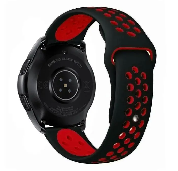 Спортивный ремешок Primo Perfor Sport для Samsung Galaxy Watch 42 мм (SM-R810) Black Red - фото 2