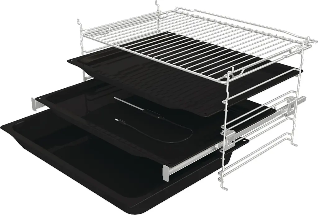 Шафа духова електрична Gorenje A+ 77 л дисплей піроліз чорний - фото 8