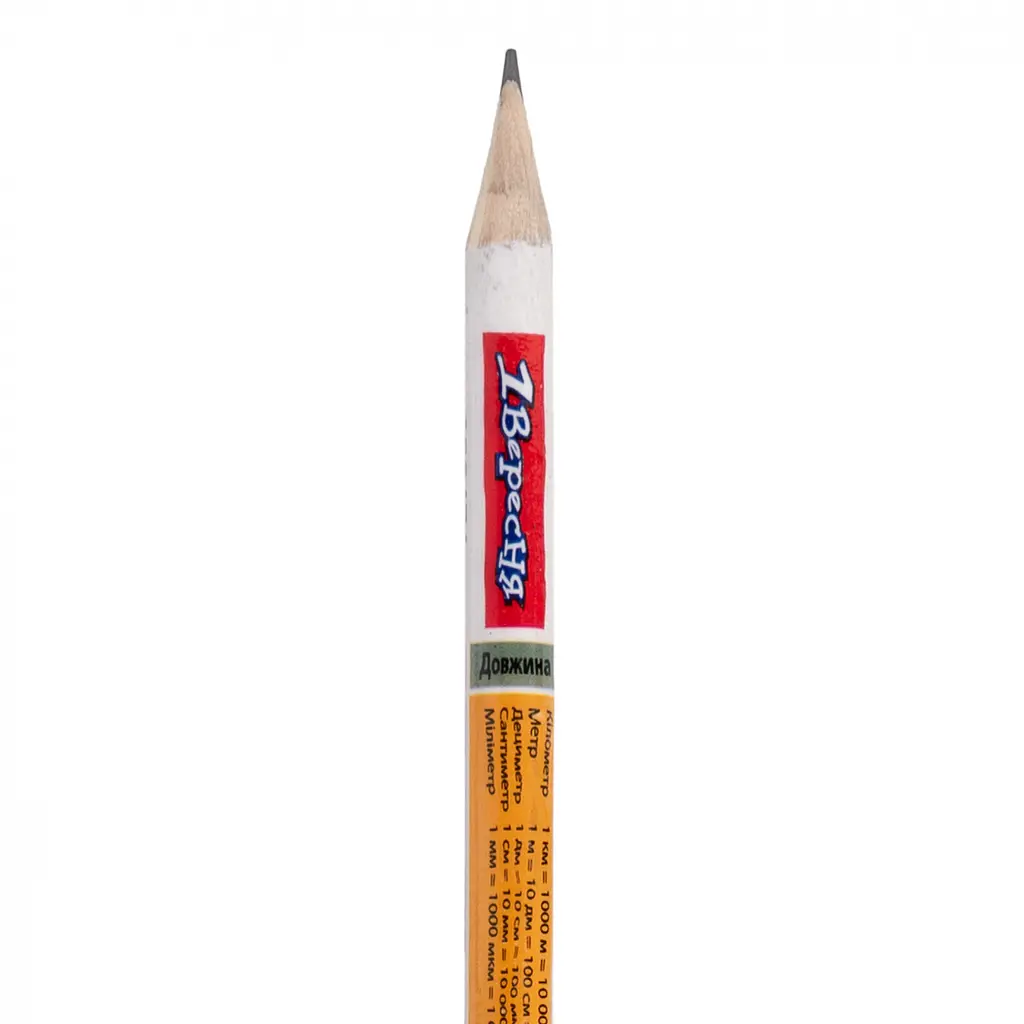 Набор чернографитных карандашей 1 Вересня Единицы измерения с ластиком 36 шт. (280474) - фото 2