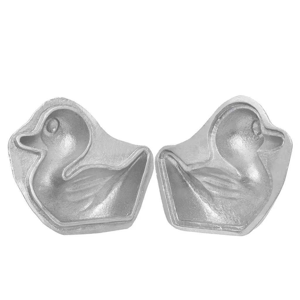 Форма алюмінієва "Качечка" для випікання святкового цільного кексу 14х12х9см Сірий 88509 - фото 7