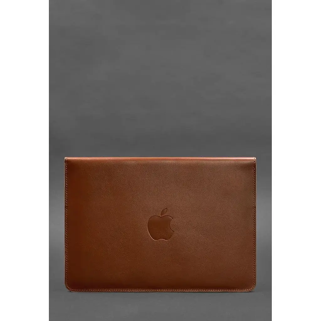 Шкіряний чохол-конверт BlankNote на магнітах для MacBook 14 Світло-коричневий - фото 2