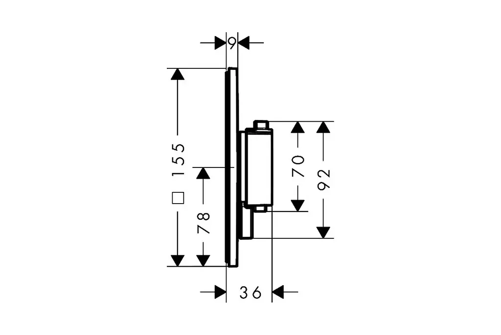 Термостат для душу Hansgrohe Ecostat Comfort E прихованого монтажу 2 function polished gold optic 33711990 - фото 3