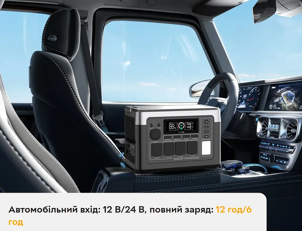Портативна зарядна станція Oukitel P-1000E-Plus 1800W 1024Wh LiFePO4 - фото 12