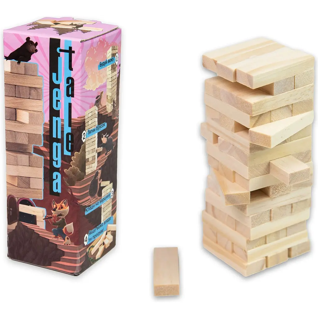 Настільна гра Strateg Jenga Tale 48 брусків (30966) - фото 2