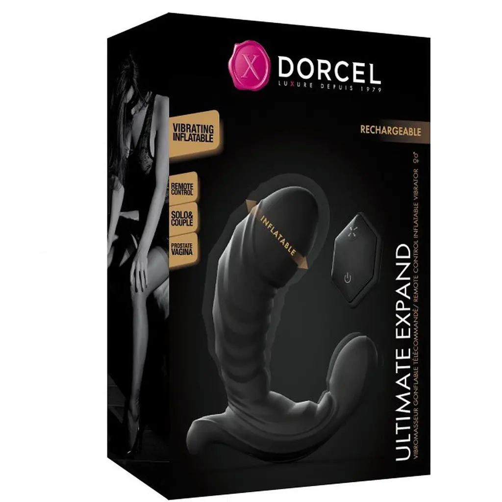 Вібратор Dorcel Ultimate Expand, 12 см чорний - фото 9