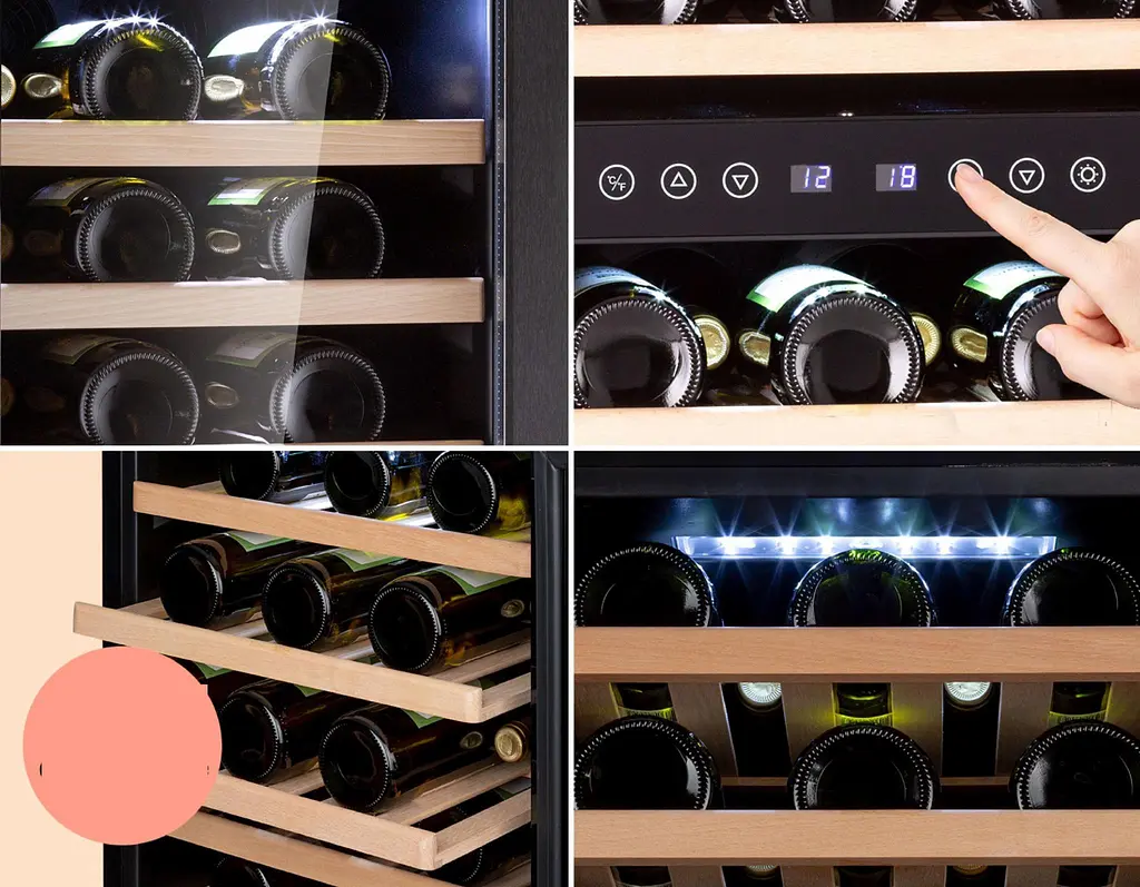 Винный холодильник Klarstein Vinamour 73 Duo 2 зоны (10041314) - фото 3