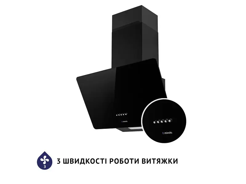 Вытяжка Minola HDN 5224 BL 700 LED (наклонная) - фото 5