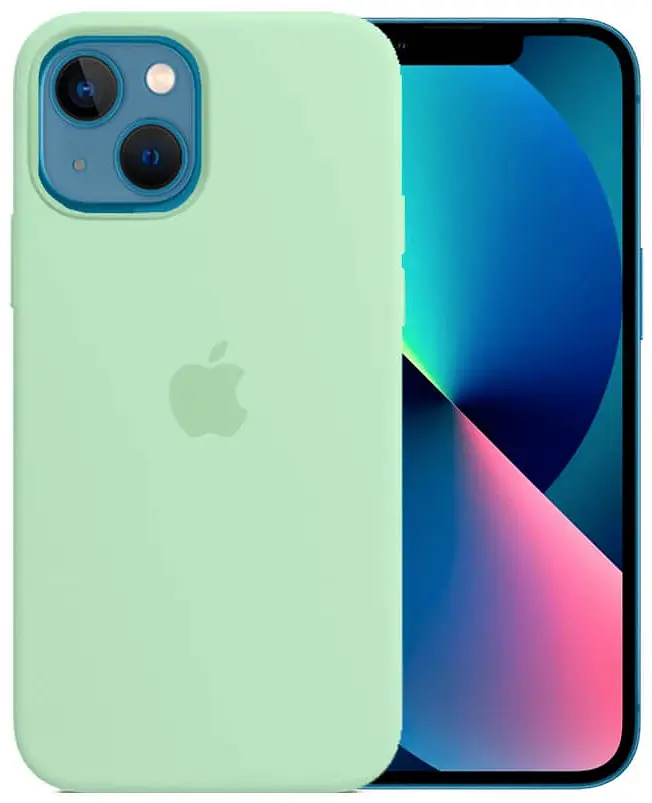 Чохол Silicone Case для Apple iPhone 13 (6.1) (Pistachio) АА [61215] - фото 3