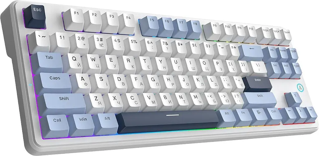 Клавиатура Ajazz AK870 V2 Flying Fish switches Blue White Blue (AK870-V2-FF-BWB) - фото 3