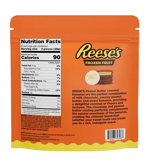 Цукерки Reese's Banana Slices in Milk Chocolate and Reese's Peanut Butter Chips 227г - фото 2