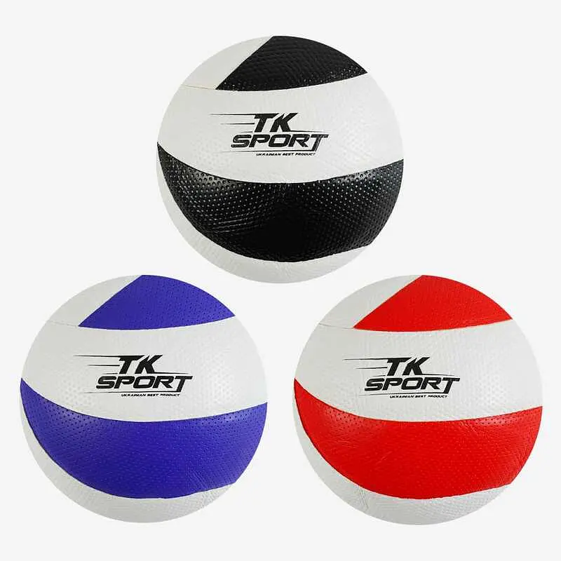 М’яч волейбольний TK Sport, 280-300 г, клейкий, матеріал м’який PVC, розмір №5 (В асортименті) - фото 2