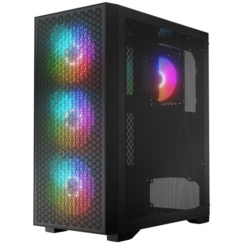 Корпус LogicConcept DART PRO ARGB MIDI BLACK MESH fans 4x120 мм без БЖ ATX (AT-DART-PRO-ARGB-10) - фото 5