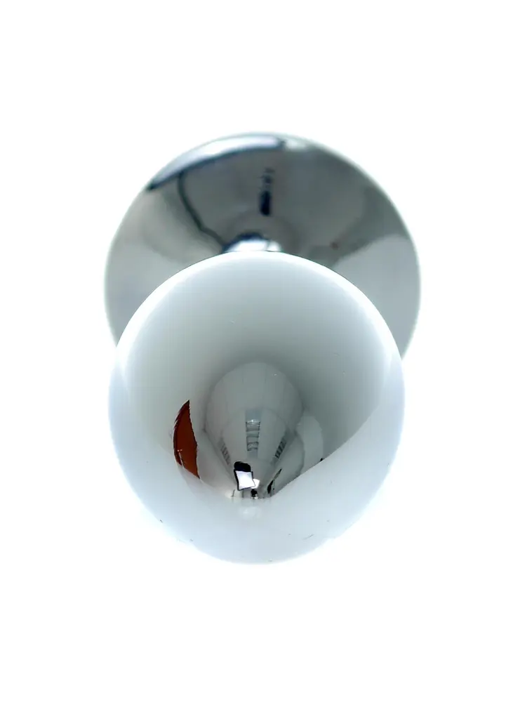 Металлическая анальная пробка Boss Jewellery Silver Plug Rose 9 см (фиолетовый) - фото 6