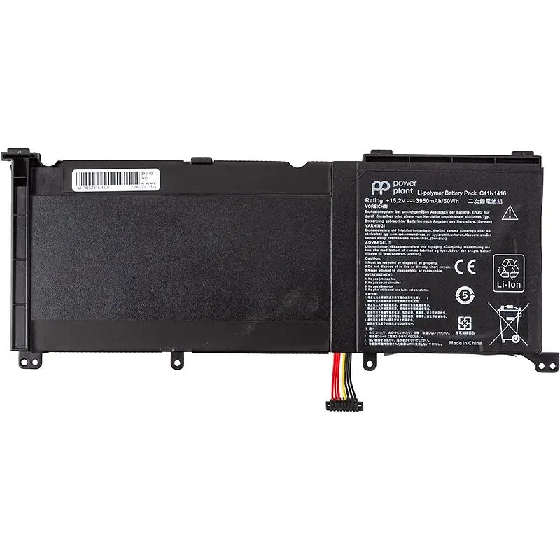 Акумулятор PowerPlant для ноутбуків ASUS Zenbook Pro UX501VW (C41N1416) 15.2V 3950mAh (NB432172) - фото 2