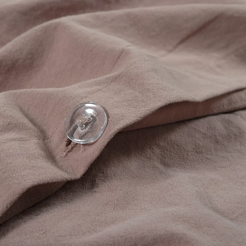 Постельное белье Lotus Home Washed cotton - Kansas пудровый евро - фото 4