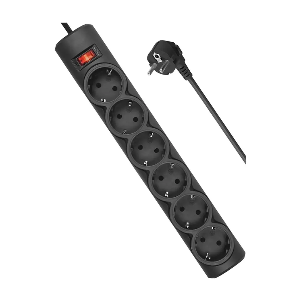 Мережевий фільтр живлення Defender DFS 155, 5 m, 6 роз (99496) - фото 3