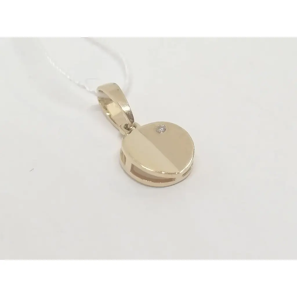 Золота підвіска Столична Ювелірна Фабрика з фіанітом. 441061 - фото 2