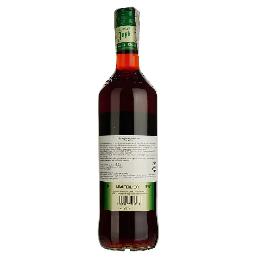 Настойка Flaminger Jagd Krauter-Likor, 30%, 1 л (762852) - фото 2