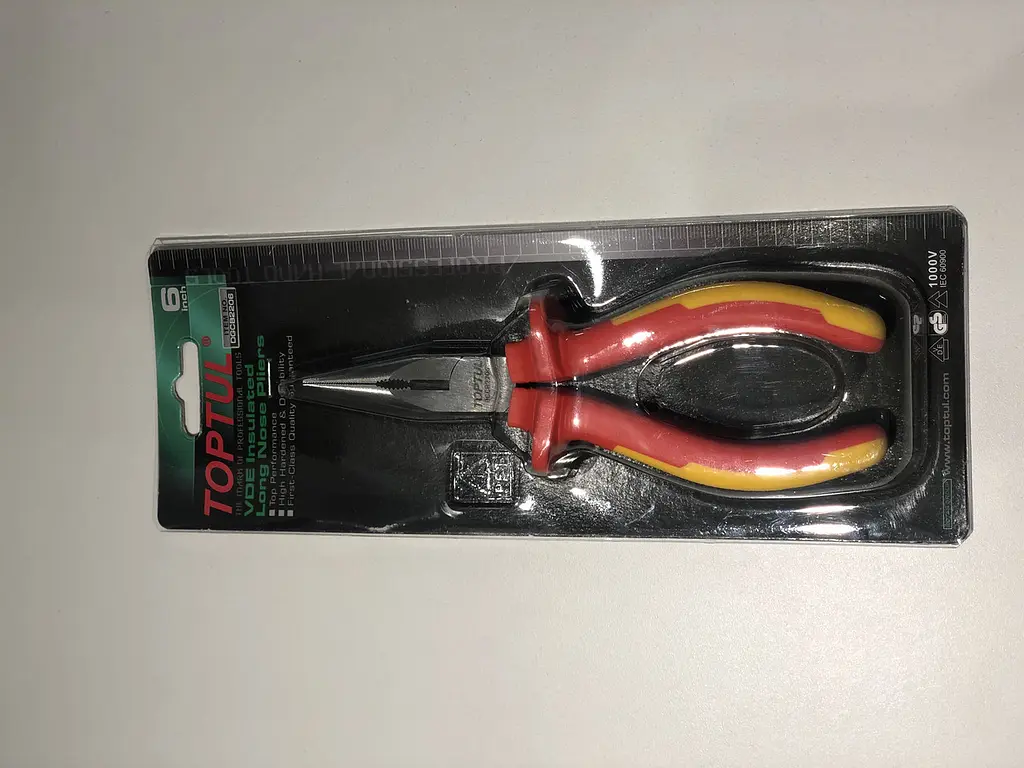Плоскогубцы диэлектрические удлиненные 6 1000V VDE Toptul hoz0009185 - фото 6