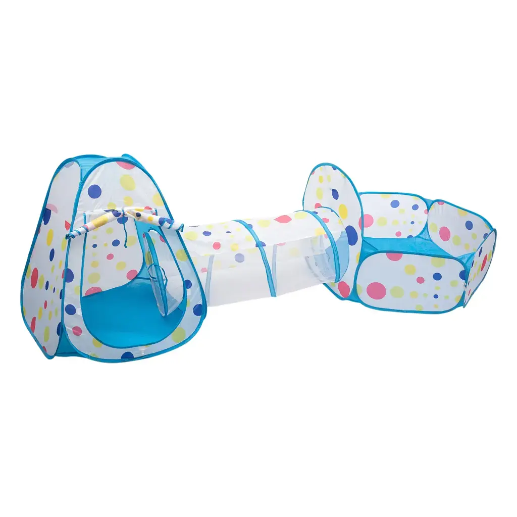 Намет дитячий ігровий LUGI HP-S-4NDBL з тунелем та басейном для кульок блакитний - фото 5